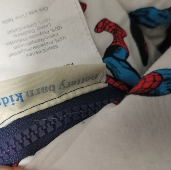 Marvel Spider-Man HTF Kids Sleeping Bag Pottery Barn Kids 57x26 Superhero - Picture 6 of 9